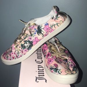 Juicy couture girls floral shoes size 4